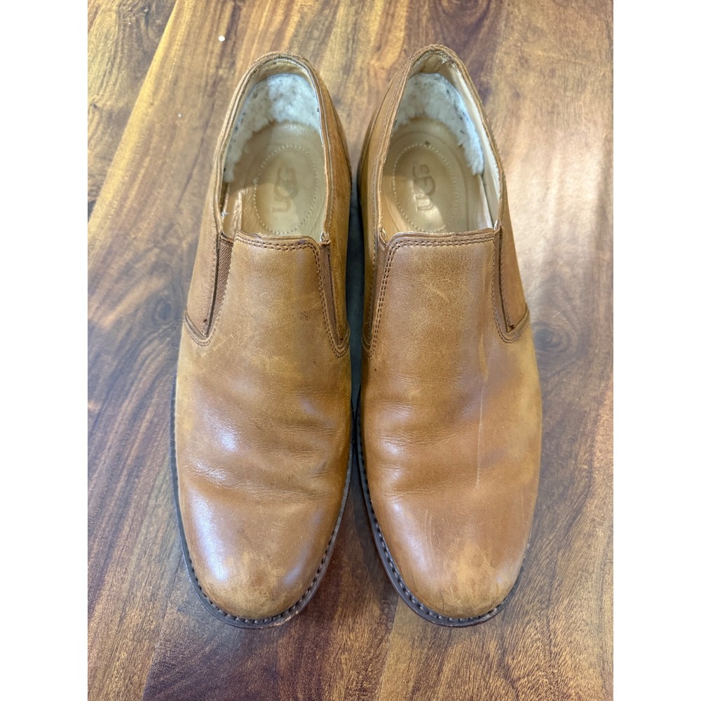 Mens UGG Hardwick Leather Oxford Loafer Sz 9 Rare Slip On Shoes Preppy Chic